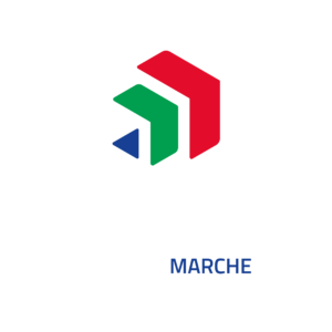 Logo Coesione Italia Marche 21-27 bianco